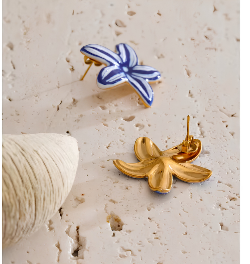 Santorini Bloom Studs