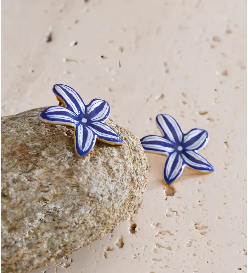 Santorini Bloom Studs