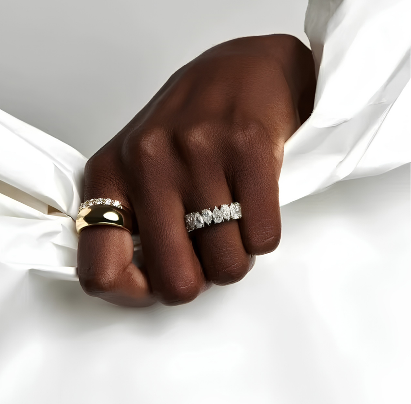 Eternity Pear Ring
